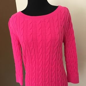 Loft hot pink sweater
